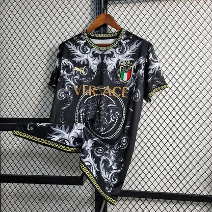 2023 Italy Special Edition Black Soccer Shirt Versace 1:1